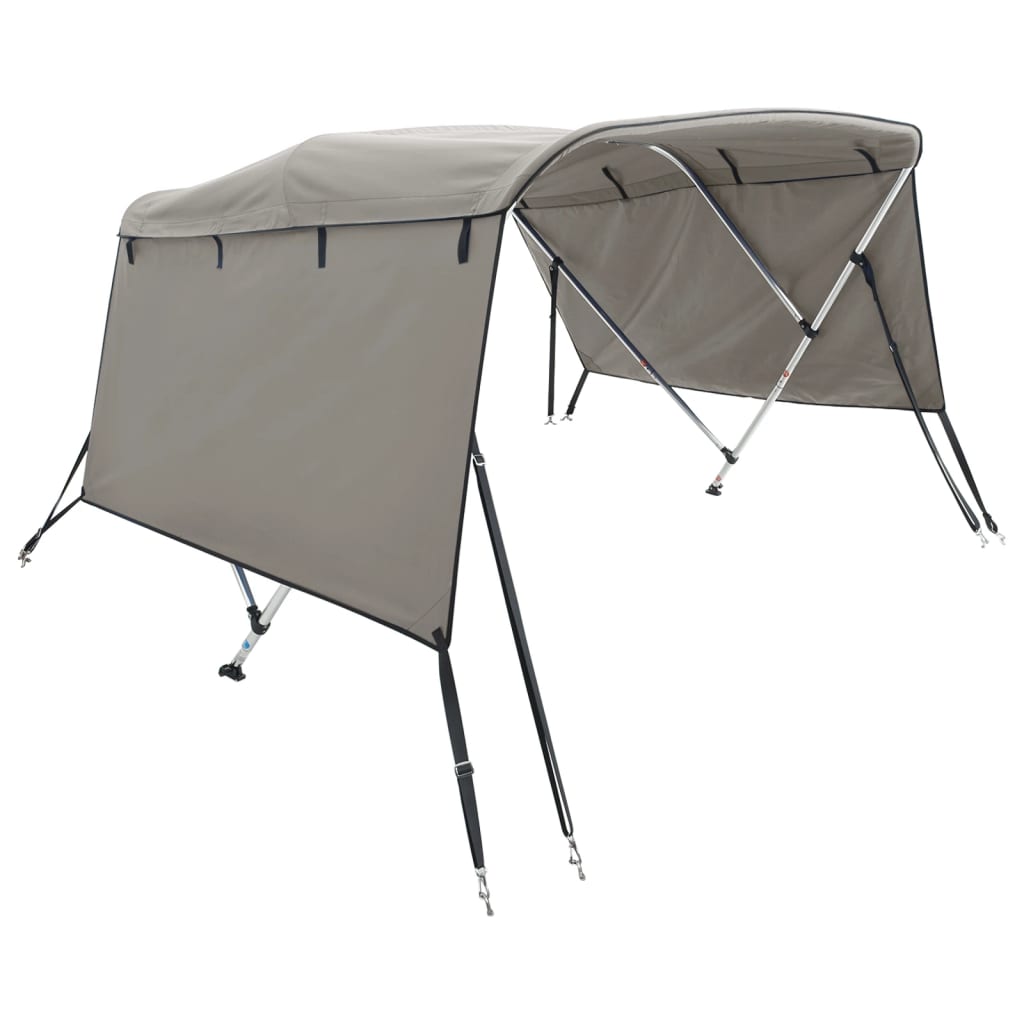 Bimini di Prua con Pareti Laterali 3 Archi 183x(170-182)x137cm | homemem39