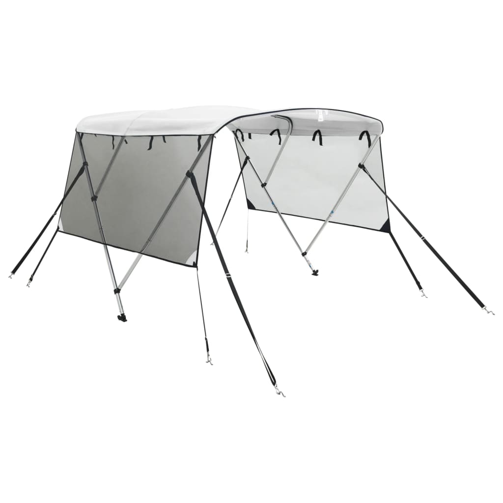 Bimini di Prua Pareti Laterali Rete 3 Archi 183x(137-152)x137cm