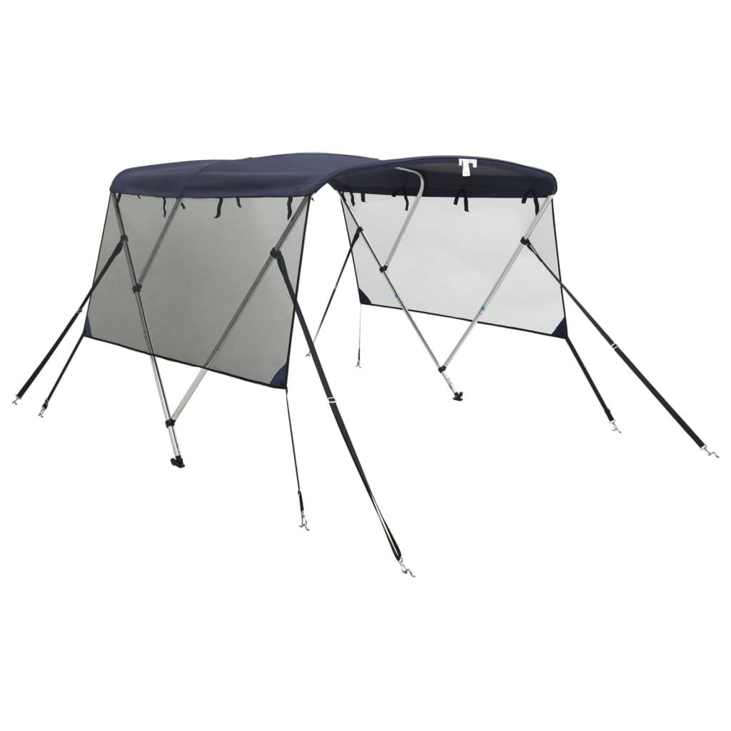 Bimini di Prua Pareti Laterali Rete 3 Archi 183x(137-152)x137cm | homemem39