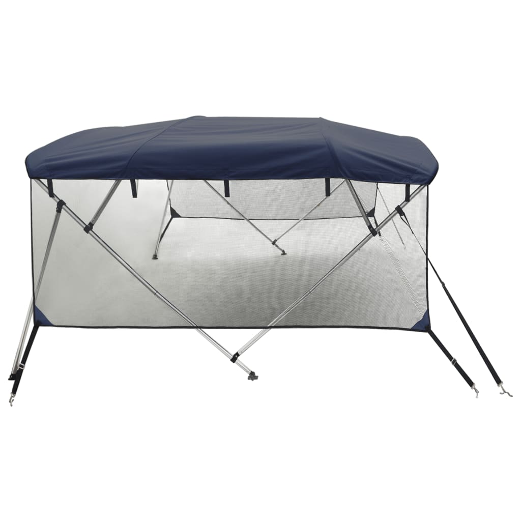 Bimini Prua con Pareti Laterali Rete 4Archi 243x(200-213)x137cm | homemem39