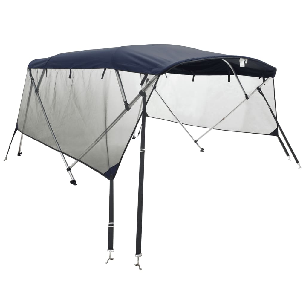 Bimini Prua con Pareti Laterali Rete 4Archi 243x(230-244)x137cm | homemem39
