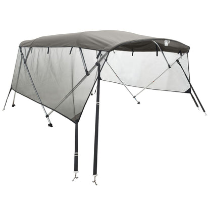 Bimini di Prua Pareti Laterali Rete 4 Archi 243x(185-198)x137cm