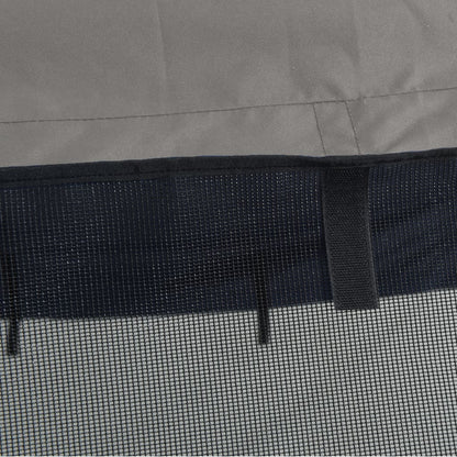 Bimini di Prua Pareti Laterali Rete 4 Archi 243x(185-198)x137cm