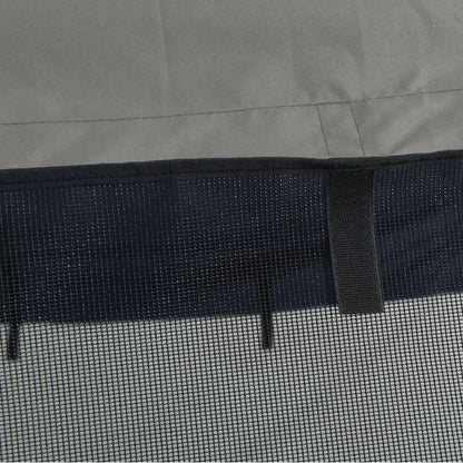Bimini Prua con Pareti Laterali Rete 4Archi 243x(200-213)x137cm