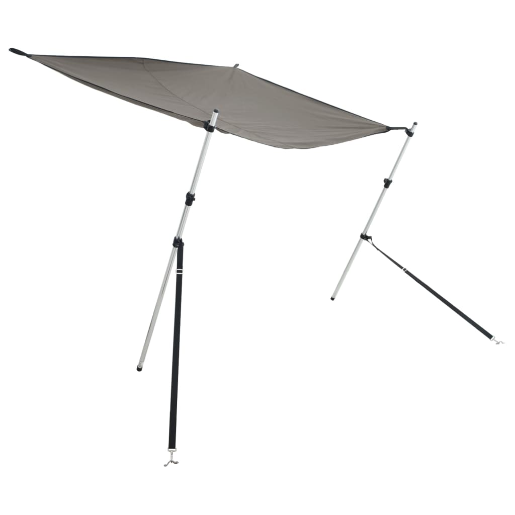Estensione Tendalino a T Grigio Antracite 170x170x(115-183) cm | homemem39