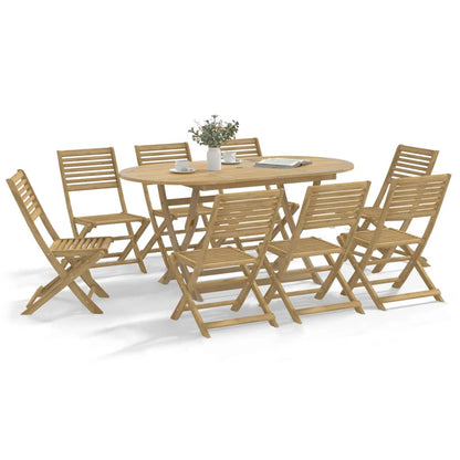 Sedie Giardino Pieghevoli 8 pz 48,5x61,5x87 cm Massello Acacia - homemem39