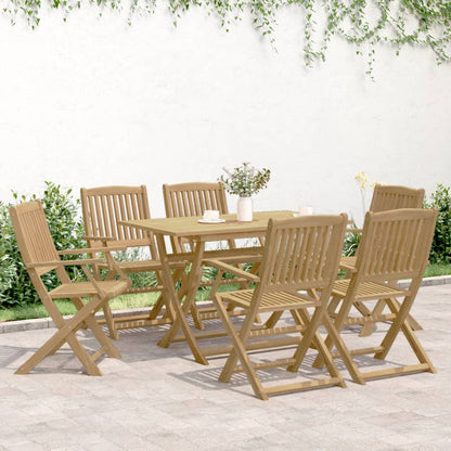 7 pc Garden Dining Set in Solid Acacia Wood