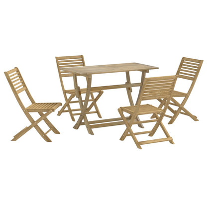 5 pc Garden Dining Set in Solid Acacia Wood