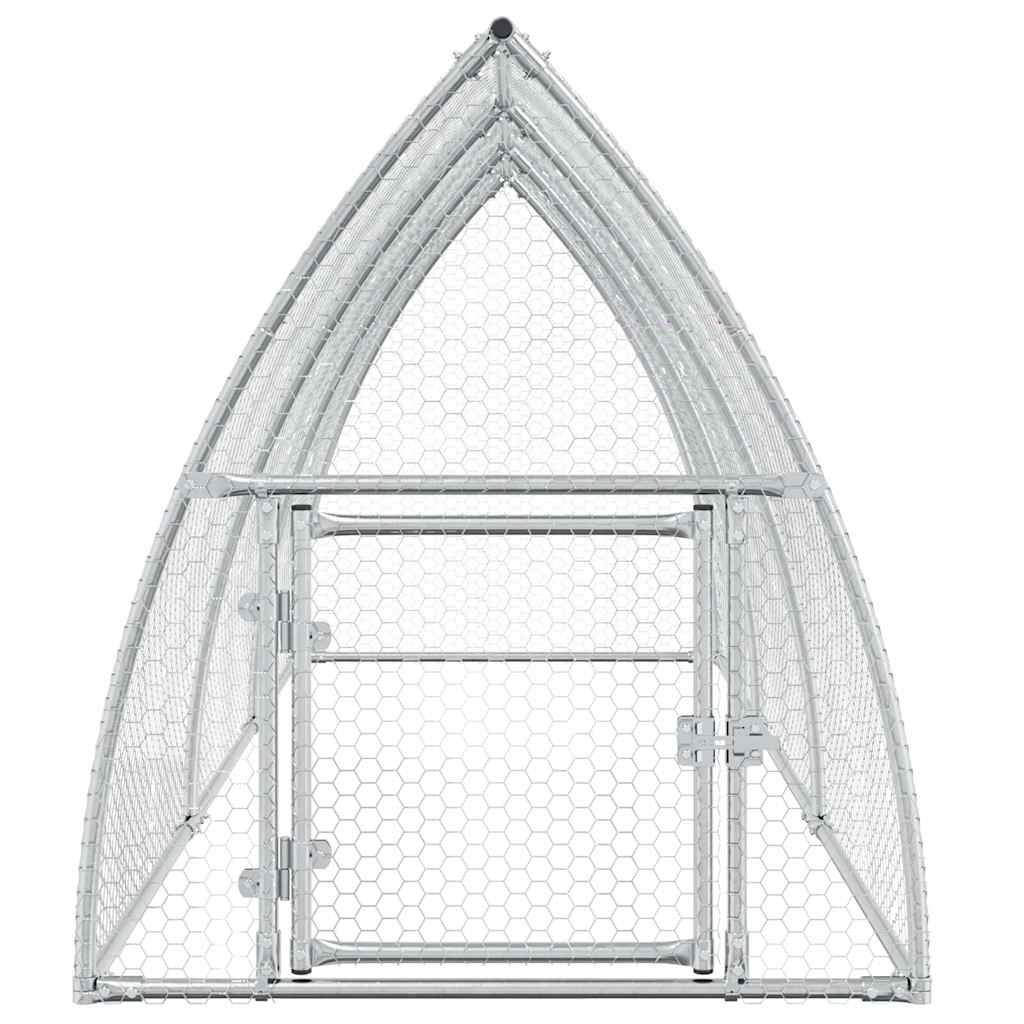 Gabbia per Polli Argento 300x105x120 cm in Acciaio Zincato | homemem39