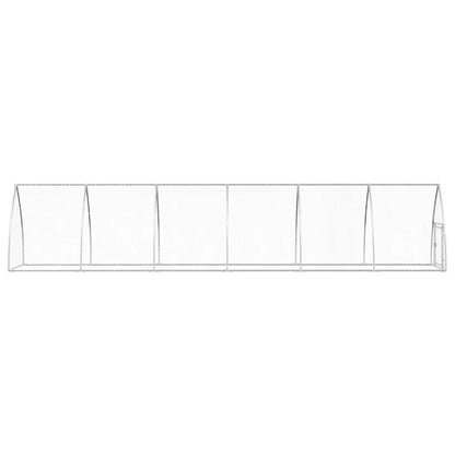 Gabbia per Polli Argento 600x105x120 cm in Acciaio Zincato | homemem39