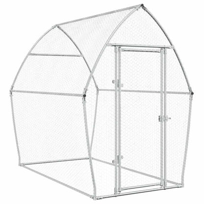 Gabbia per Polli Argento 200x105x182 cm in Acciaio Zincato | homemem39