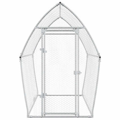 Gabbia per Polli Argento 200x105x182 cm in Acciaio Zincato | homemem39