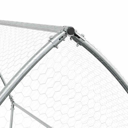 Gabbia per Polli Argento 200x105x182 cm in Acciaio Zincato | homemem39