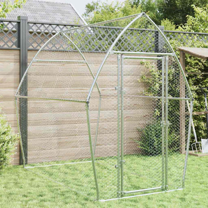 Gabbia per Polli Argento 200x105x182 cm in Acciaio Zincato | homemem39