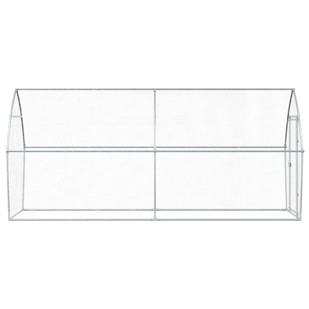 Gabbia per Polli Argento 400x105x182 cm in Acciaio Zincato | homemem39