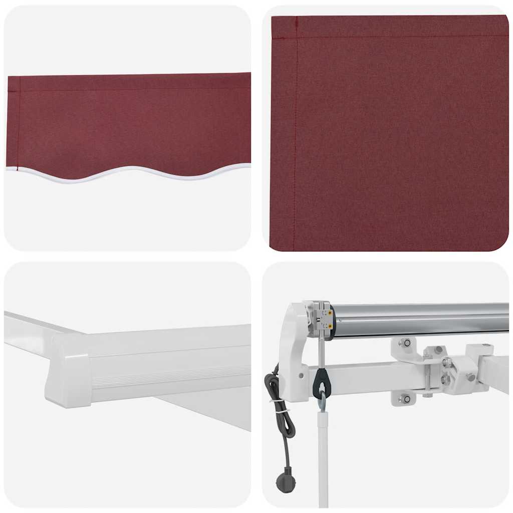 Tenda da Sole Retrattile Automatica Bordò 300x250 cm