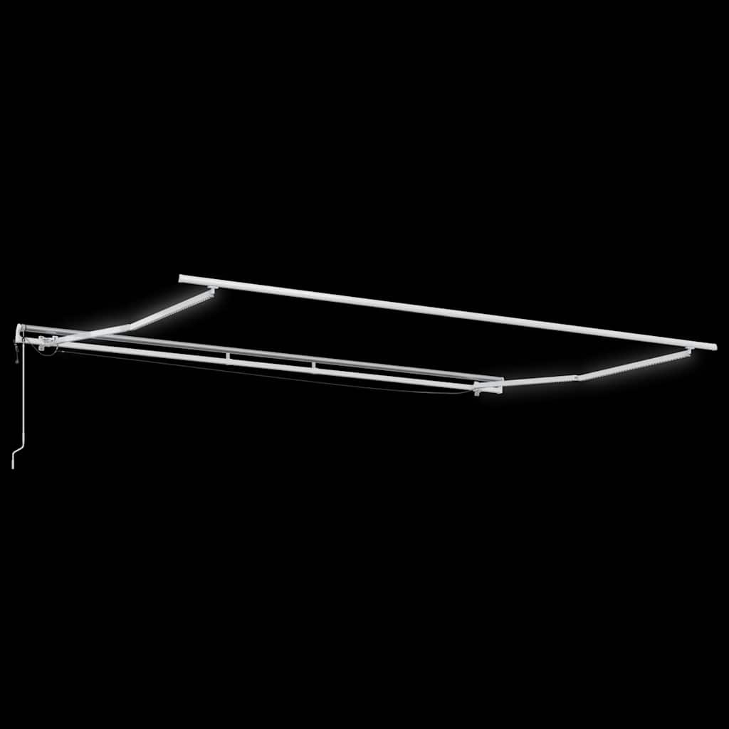 Tenda da Sole Retrattile Automatica con LED Bordò 450x300 cm | homemem39