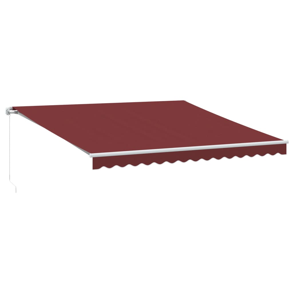Tenda da Sole Retrattile Manuale Bordò 400x350 cm | homemem39