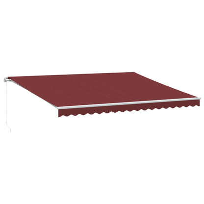Tenda da Sole Retrattile Manuale Bordò 450x350 cm | homemem39