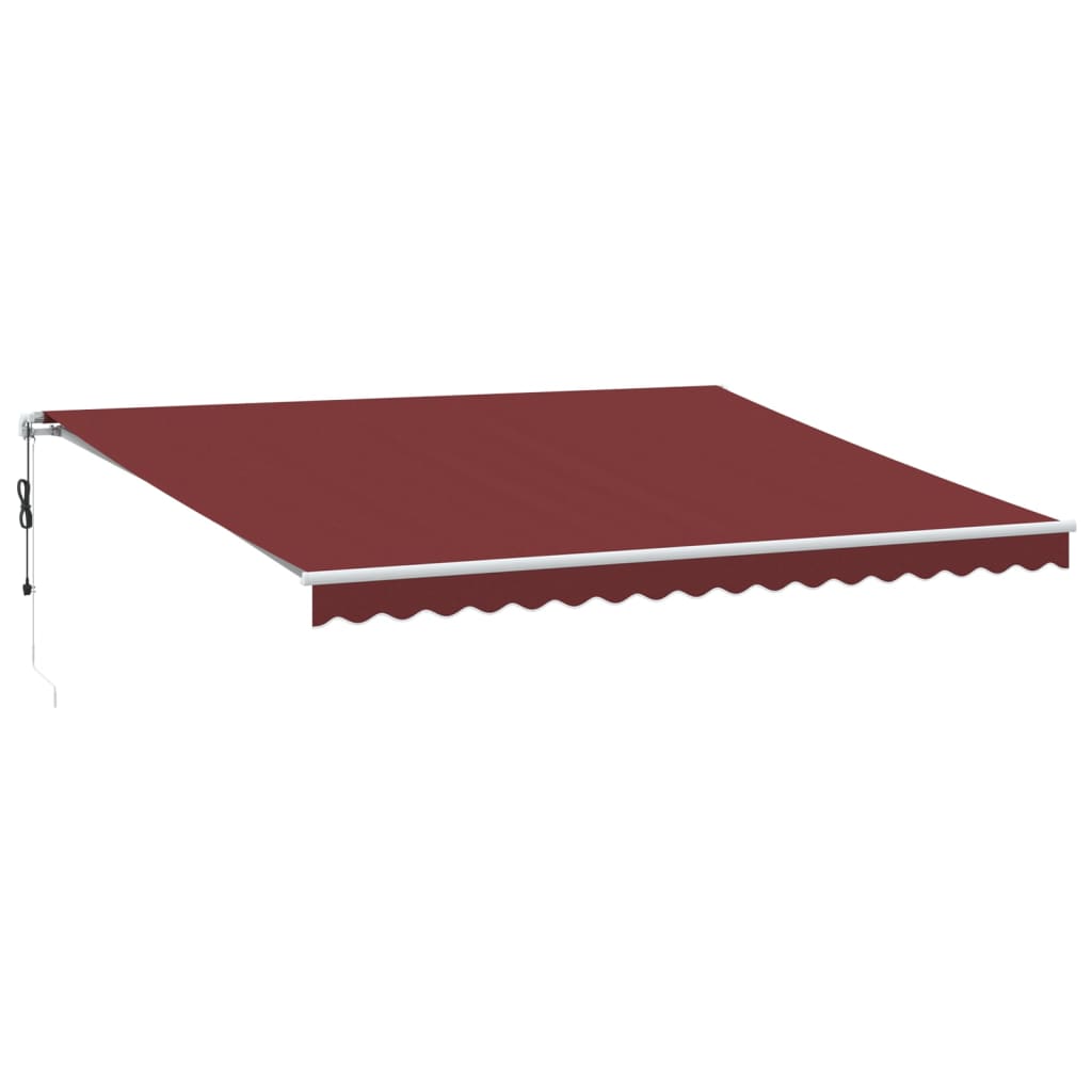 Tenda da Sole Retrattile Automatica Bordò 450x350 cm | homemem39