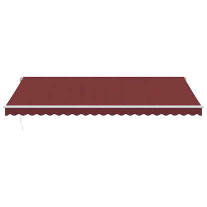 Tenda da Sole Retrattile Manuale Bordò 500x350 cm | homemem39