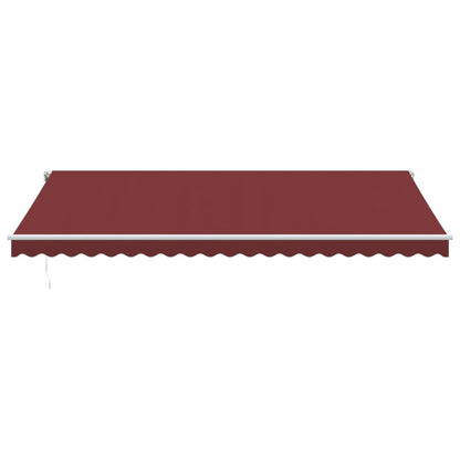 Tenda da Sole Retrattile Automatica Bordò 500x350 cm | homemem39