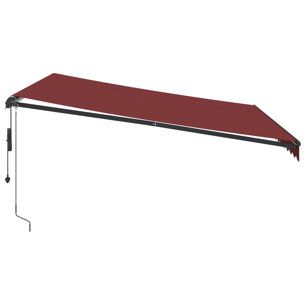 Tenda da Sole Retrattile Automatica Bordò 400x350 cm | homemem39