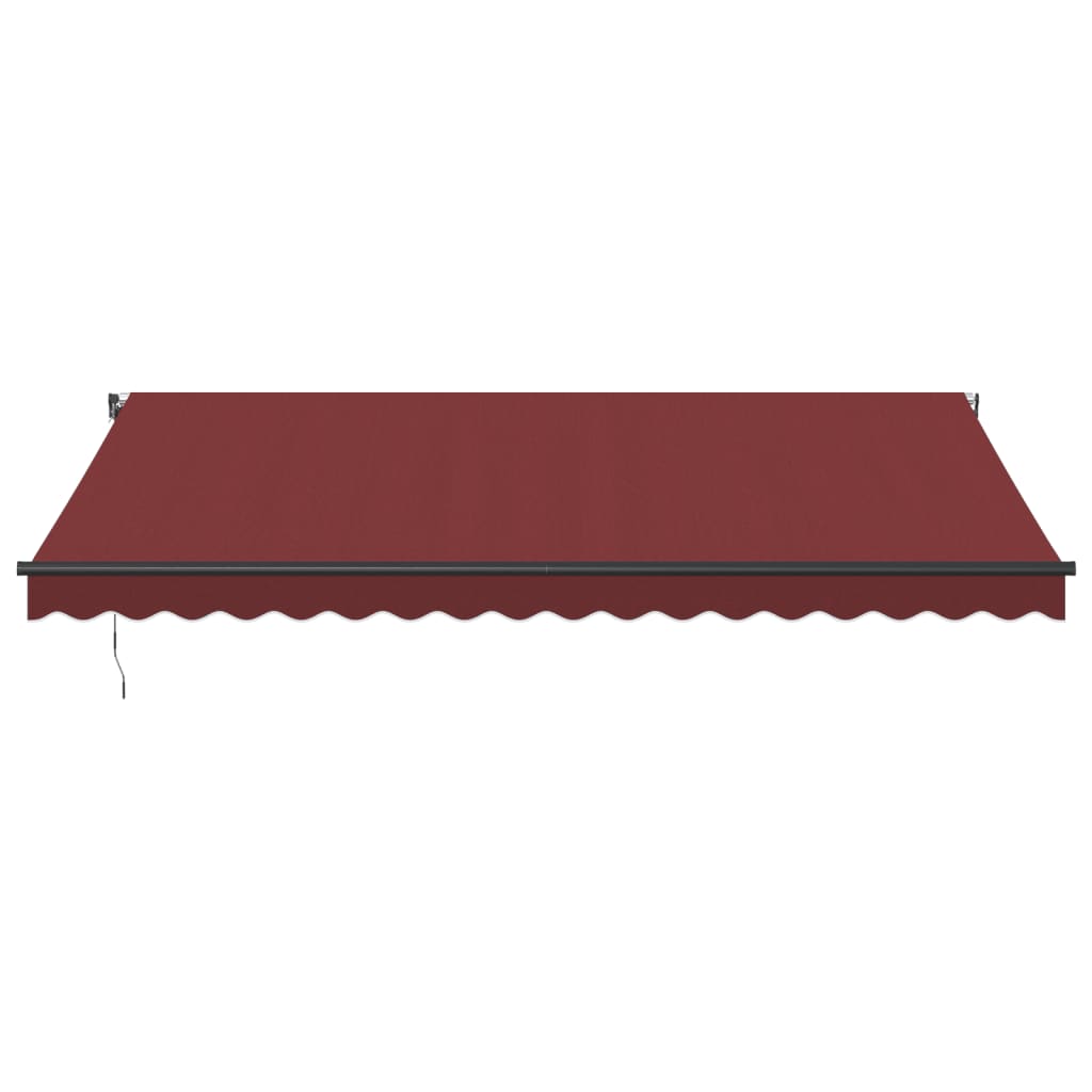 Tenda da Sole Retrattile Automatica con LED Bordò 450x350 cm | homemem39
