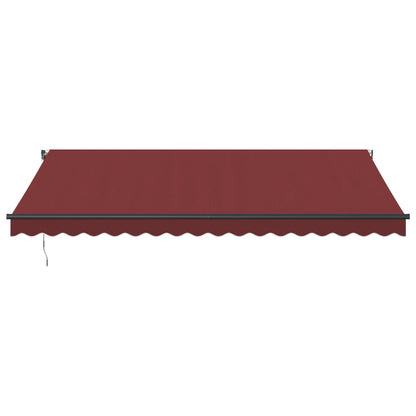 Tenda da Sole Retrattile Automatica con LED Bordò 450x350 cm | homemem39