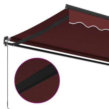 Tenda da Sole Retrattile Manuale Bordò 600x350 cm | homemem39