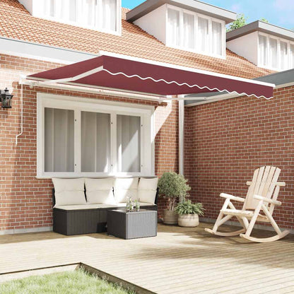 Tenda da Sole Retrattile Manuale Bordò 300x250 cm