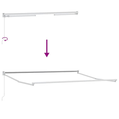 Tenda da Sole Retrattile Manuale Bordò 300x250 cm | homemem39
