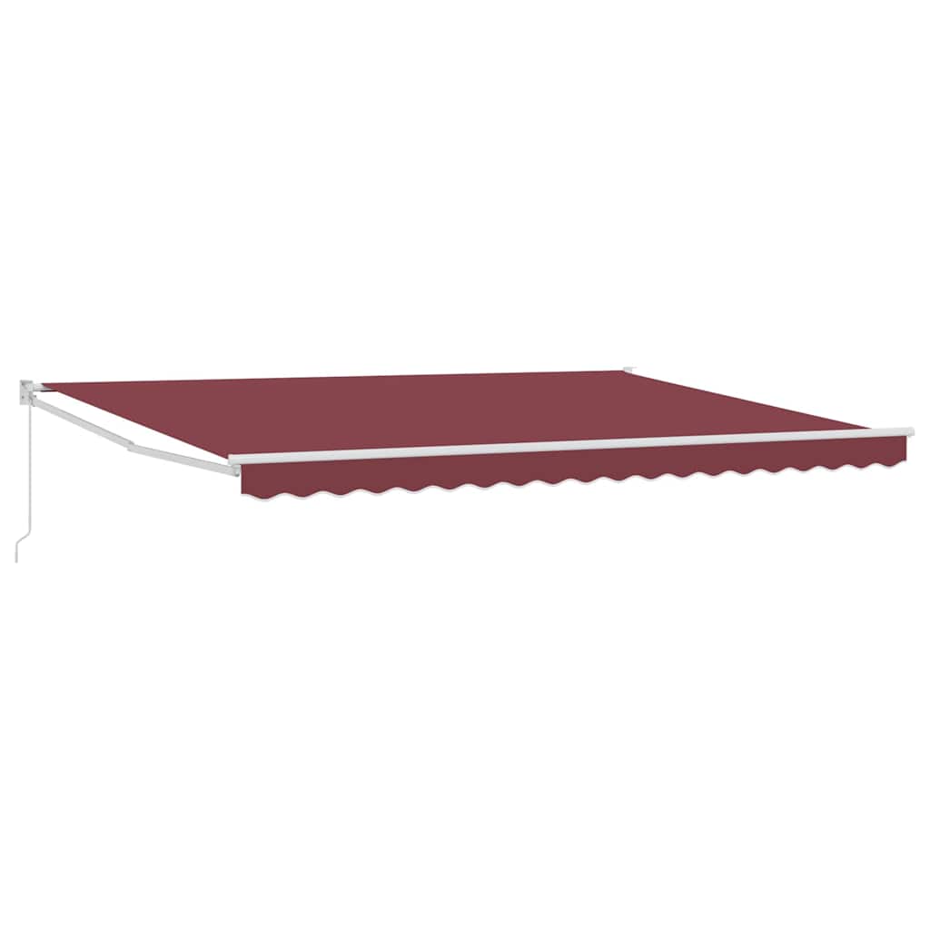 Tenda da Sole Retrattile Manuale Bordò 450x300 cm | homemem39