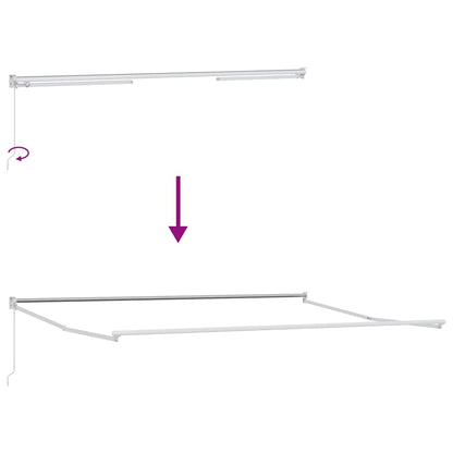 Tenda da Sole Retrattile Manuale Bordò 450x300 cm