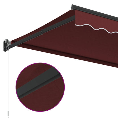 Tenda da Sole Retrattile Manuale Bordò 350x250 cm | homemem39