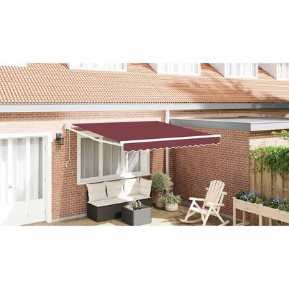 Tenda da Sole Retrattile Automatica Bordò 300x250 cm | homemem39