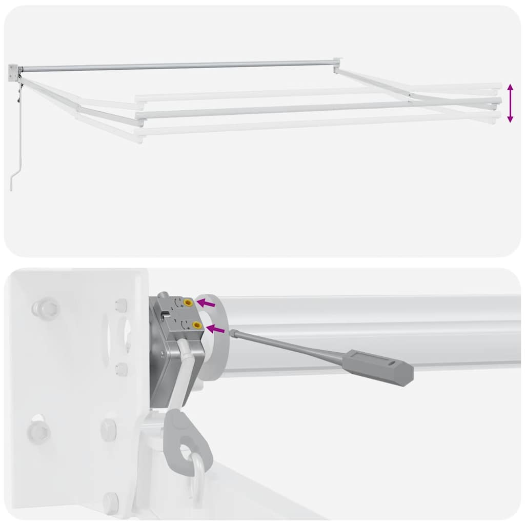 Tenda da Sole Retrattile Automatica Bordò 400x300 cm | homemem39