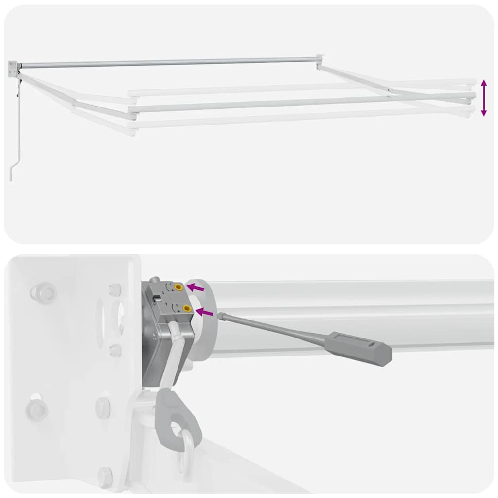 Tenda da Sole Retrattile Automatica Bordò 500x300 cm | homemem39