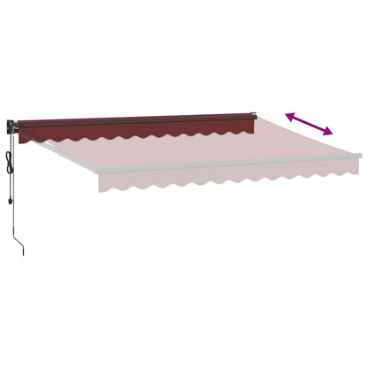 Tenda da Sole Retrattile Automatica Bordò 350x250 cm