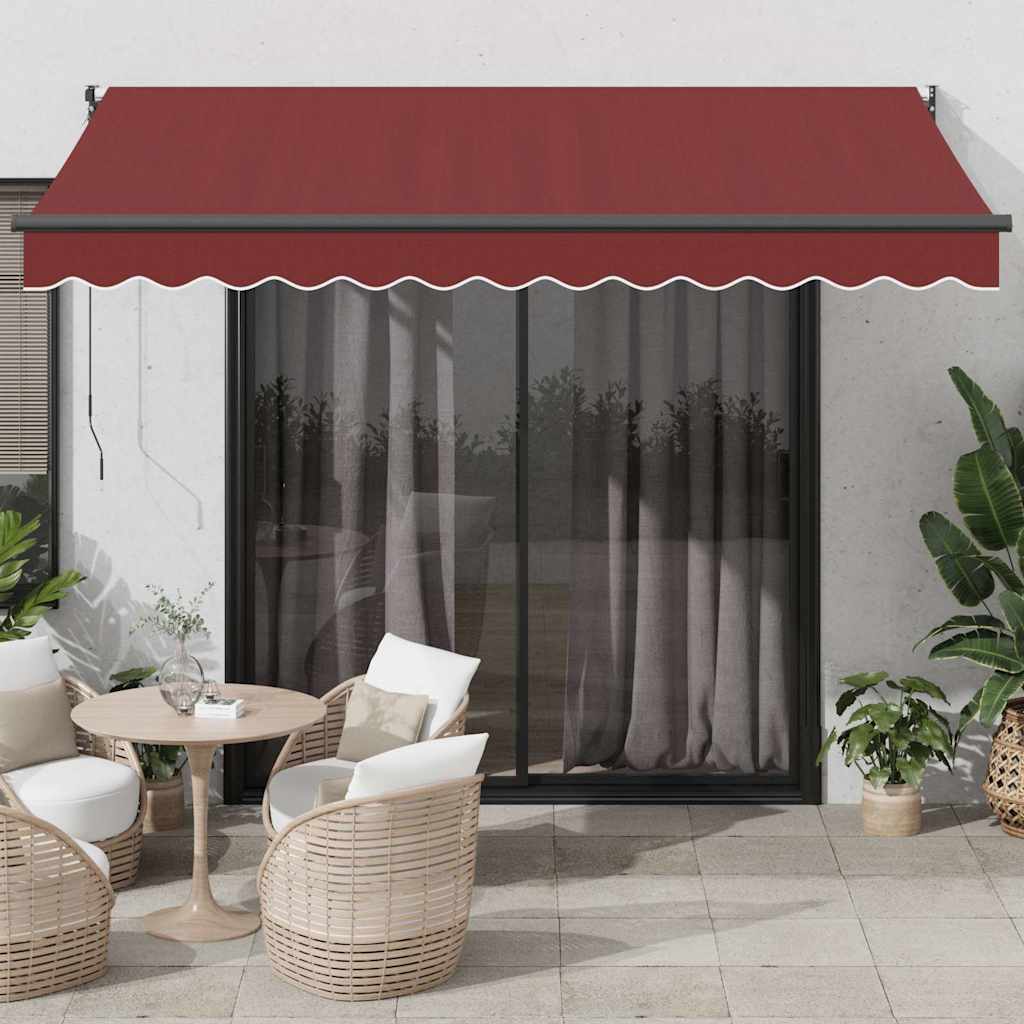 Tenda da Sole Retrattile Automatica Bordò 350x250 cm - homemem39