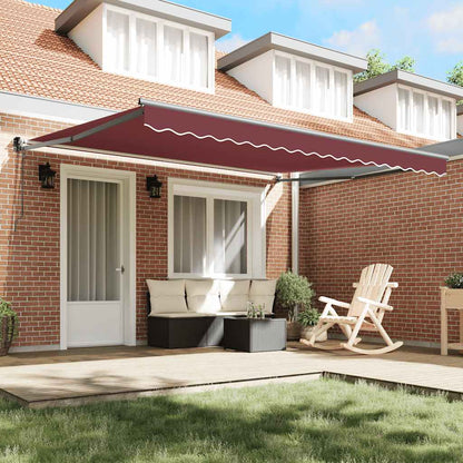 Tenda da Sole Retrattile Automatica Bordò 400x300 cm