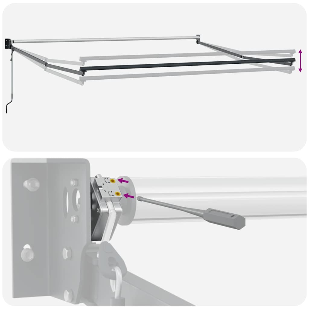 Tenda da Sole Retrattile Automatica Bordò 400x300 cm | homemem39
