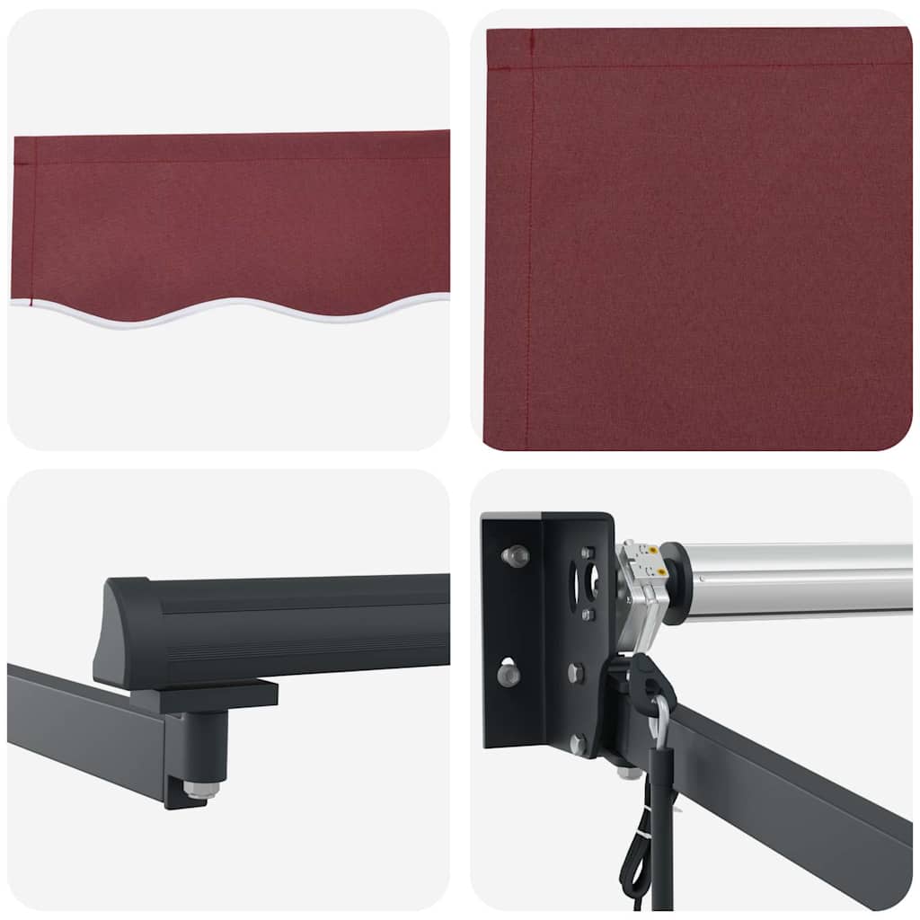 Tenda da Sole Retrattile Automatica Bordò 400x300 cm | homemem39
