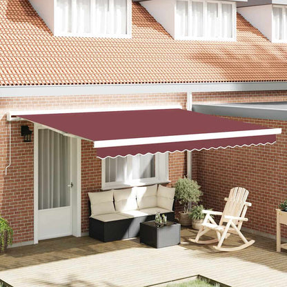 Tenda da Sole Retrattile Manuale Bordò 400x300 cm
