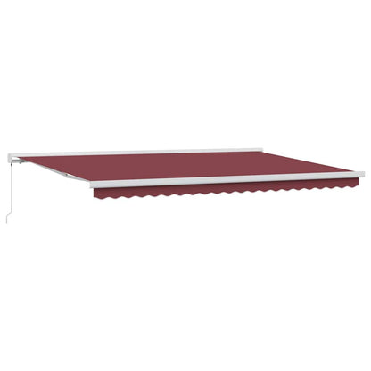 Tenda da Sole Retrattile Manuale Bordò 500x300 cm | homemem39