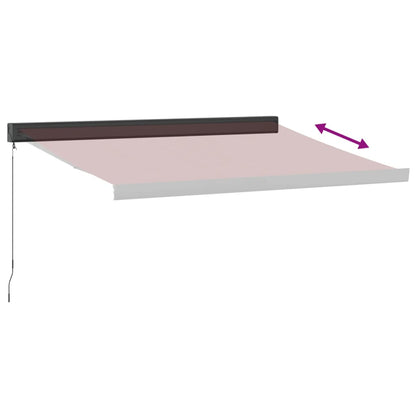 Tenda da Sole Retrattile Manuale Bordò 350x250 cm