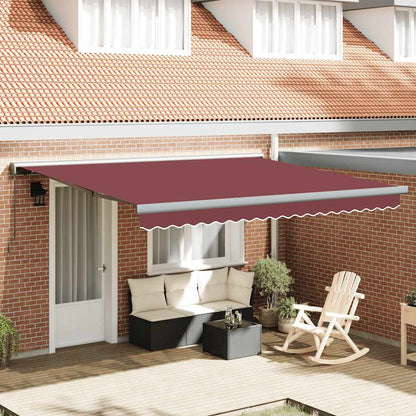Tenda da Sole Retrattile Manuale Bordò 400x300 cm