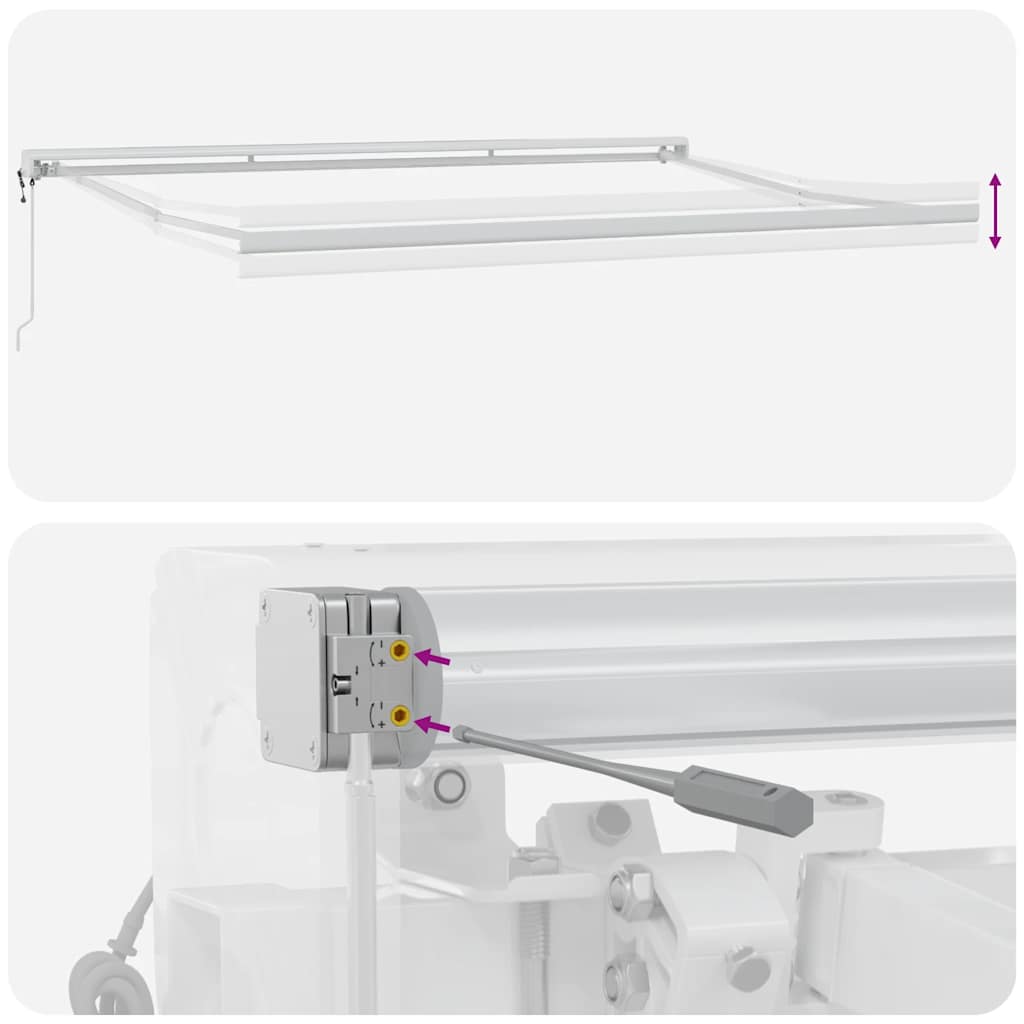 Tenda da Sole Retrattile Automatica Bordò 500x300 cm | homemem39