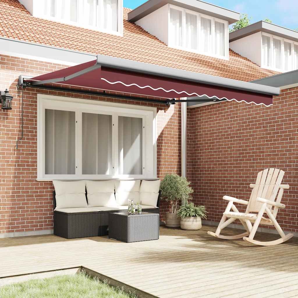 Tenda da Sole Retrattile Automatica Bordò 300x250 cm