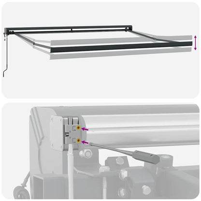 Tenda da Sole Retrattile Automatica Bordò 300x250 cm
